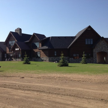 Timber frame house
