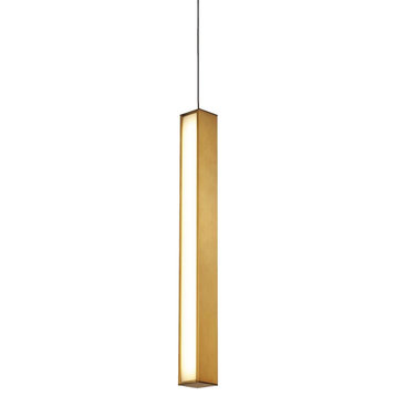 Modern Forms PD-64826 Chaos 26" Tall LED Mini Pendant - Aged Brass