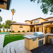 Outdoor kitchen and bar