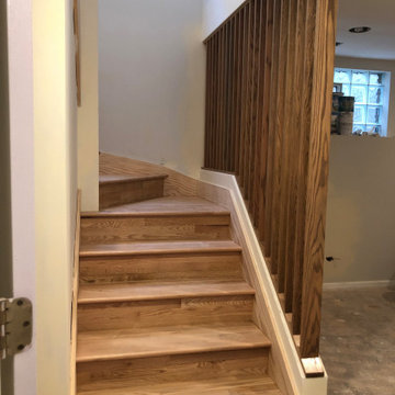Room Divider, Stair Partition and Oak Stair Treads