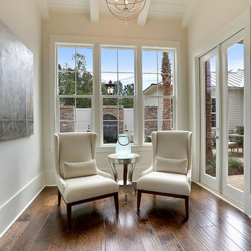 Sloped Wood Ceiling
