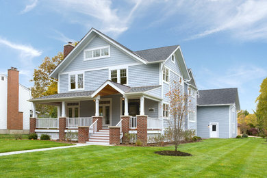 Traditional exterior home idea in Chicago
