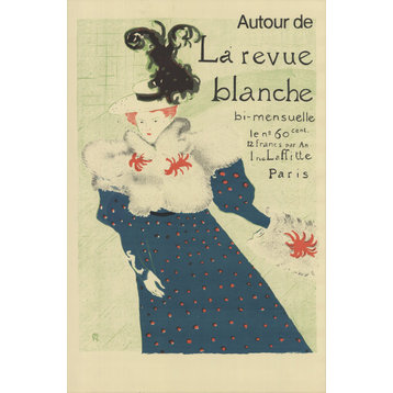 Henri de Toulouse-Lautrec - La Revue Blanche - 1995 Lithograph 35" x 22.25"