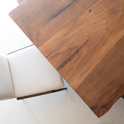 Walnut Slab Dining Table  Featuring Live Edge - Dining Tables