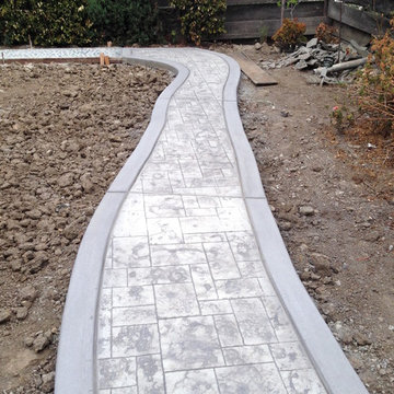 Stamped Concrete Walkway