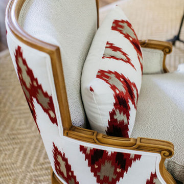 Upholstered Chair in Historic Family Home in Kenilworth