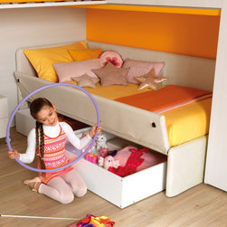 Boomerang | drawers below bed - Kids Bedroom Furniture Sets