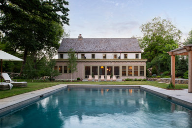 French country pool photo in Minneapolis