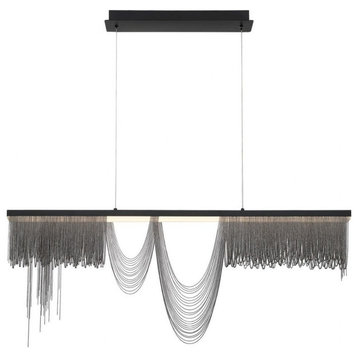 60W LED Large Chandelier in Posh & Luxe Glam Style - 2.75 Inches Wide by 18.5