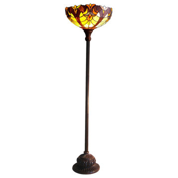 Liaison 1-Light Victorian Torchiere Floor Lamp