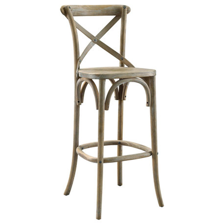 Gear Bar Stool, Gray