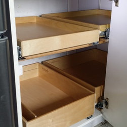 Blind Corner Cabinet Solution - Kitchen Drawer Organizers