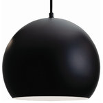 AFX - AFX Roxy - 11.81 Inch One Light Pendant, Black Finish - Pendant features a round decorative solid metal diRoxy 11.81 Inch One  BlackUL: Suitable for damp locations Energy Star Qualified: n/a ADA Certified: n/a  *Number of Lights: 1-*Wattage:60w E26 bulb(s) *Bulb Included:No *Bulb Type:E26 *Finish Type:Black