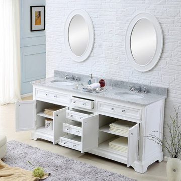 Derby 60" White Bathroom Vanity