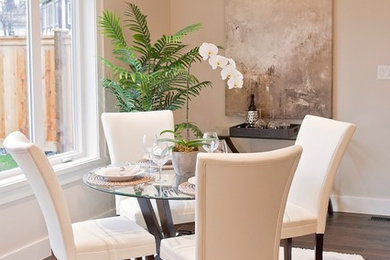 Inspiration for a contemporary dining room remodel in Vancouver