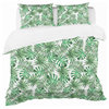 Leaves Brunches of Tropical Plants Trees Tropical Duvet Cover, Twin