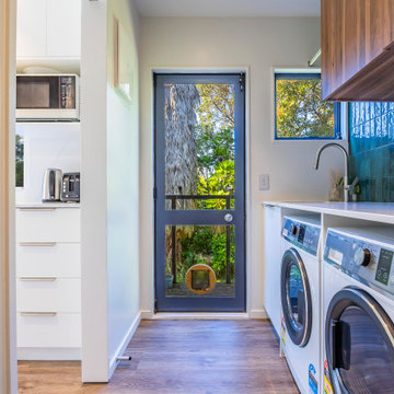 Bestwood Classic Walnut Timberland to Overhead Cupboards