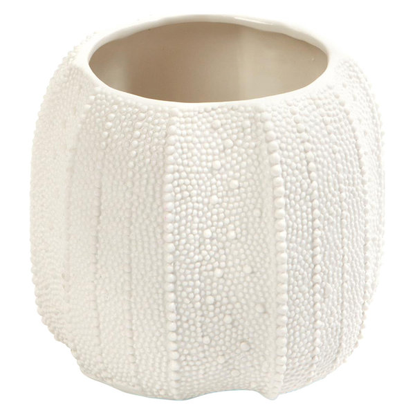 Urchin Vase, Bisque White, Short