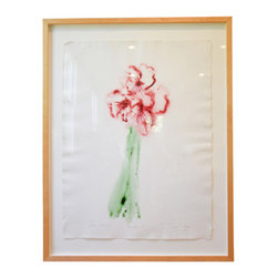 Sheila Isham Floral Watercolor Signed and Framed - Products