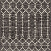 Ourika Moroccan Geometric Indoor/Outdoor Rug, Black/Gray, 2x10