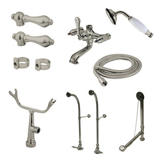 Kingston Brass CCK1148PX Vintage Clawfoot Tub Faucet Package with