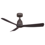 Fanimation - Kute, 44" Dark Bronze With Dark Walnut Blades - Kute is an understatement when it comes to this Fanimation ceiling fan.  Kute is available in a 44 or 52 inch sweep with multiple finish options.  This ceiling fan is Damp rated for use inside or out and includes a handheld remote control.  The optional LED light kit and smart home compatibility make this the perfect option for any home.  fanSync WiFi receiver for smart home connectivity sold separately.
