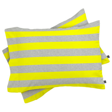 Deny Designs Holli Zollinger Bright Stripe Pillow Shams, King