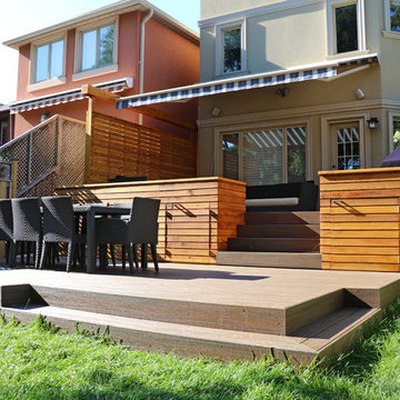North Toronto Modern Composite Deck with Cedar harmony