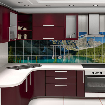 Porcelain Tiled Wall Murals - full images for walls or kitchen backsplash