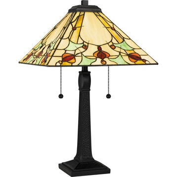 2 Light Table Lamp In Traditional Style-22.5 Inches Tall and 14 Inches Wide