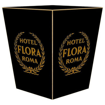 Hotel Flora Roma Italy Vintage Wastepaper Basket