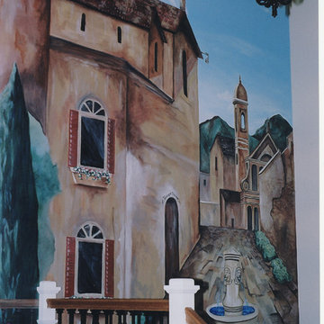 Stunning Trompe L' oeil Murals