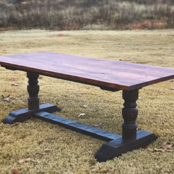 Turned Leg Pedestal Table - Furniture