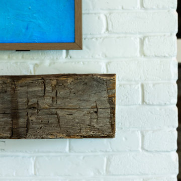 Reclaimed Solid Hand Hewn Mantel