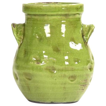 Jar Vase Green Pottery Ceramic