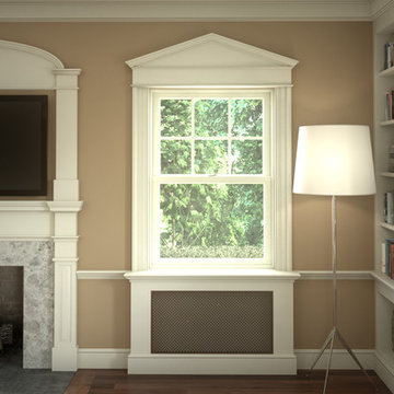 Colonial Revival Room with Mantle