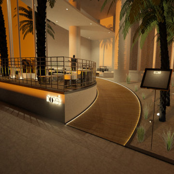 Terrasse Hôtel Collins, Miami Beach / Atelier Burel Sebag