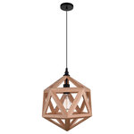 CWI LIGHTING - CWI LIGHTING 9945P13-1-101 1 Light Pendant with Black & Wood finish - CWI LIGHTING 9945P13-1-101 1 Light  Pendant with Black & Wood finishThis breathtaking 1 Light  Pendant with Black & Wood finish is a beautiful piece from our Lante Collection. With its sophisticated beauty and stunning details, it is sure to add the perfect touch to your décor.Collection: LanteFinish: Black & WoodMaterial: Metal (Stainless Steel)Hanging Method / Wire Length: Comes with 72" of wireDimension(in): 17(H) x 13(Dia)Max Height(in): 89Bulb: (1)60W E26 Medium Base(Not Included)CRI: 80Voltage: 120Certification: ETLInstallation Location: DRYOne year warranty against manufacturers defect.