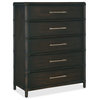 Hooker Furniture 6950-90210 Retreat 44"W 5 Drawer Wood Dresser - Black Sand