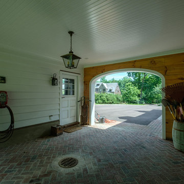 Traditional Colonial Estate Exterior, 4 Car Garage and Workshop