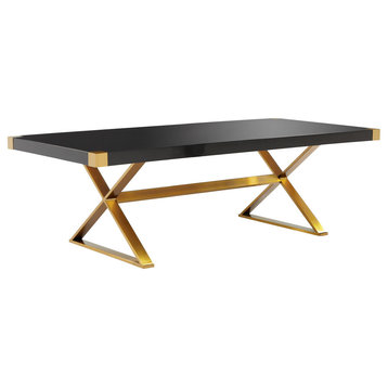 Adeline Black Lacquer Dining Table