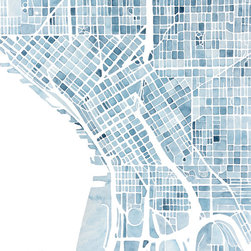 Watercolor Maps - Artwork