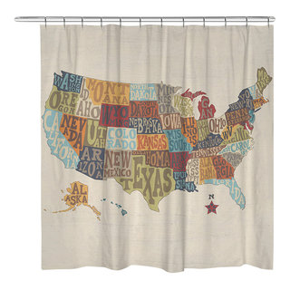 Crab Shower Curtain, B Drake Crab Shower Curtain