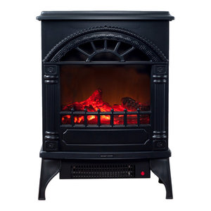 Cleveland Floor Standing Electric Fireplace Transitional