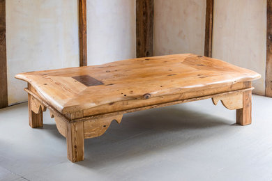 Contemporary Coffee table in Vermont Hemlock c.1865 in the Wabi Sabi Tradition