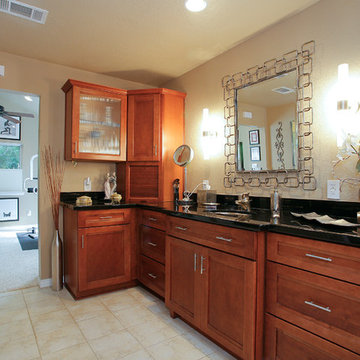 Master bathroom , closet and exercise room