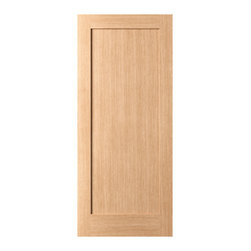 SCOTTSDALE- WHITE OAK 1-PANEL SHAKER INTERIOR FLUSH DOOR (ENGINEERED) (1-3/4&rdquo;) - Interior Doors