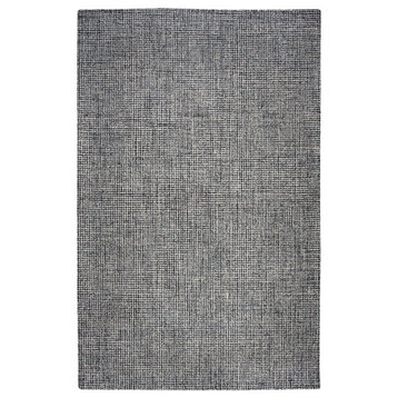 Rizzy Home Brindleton BR791A Black Solid Area Rug, Rectangular 8'x10'