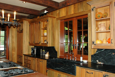 Inspiration for a rustic kitchen remodel in Atlanta