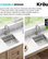 Dex 17" Undermount Stainless Steel 1-Bowl 16 gauge Kitchen Sink, ADA